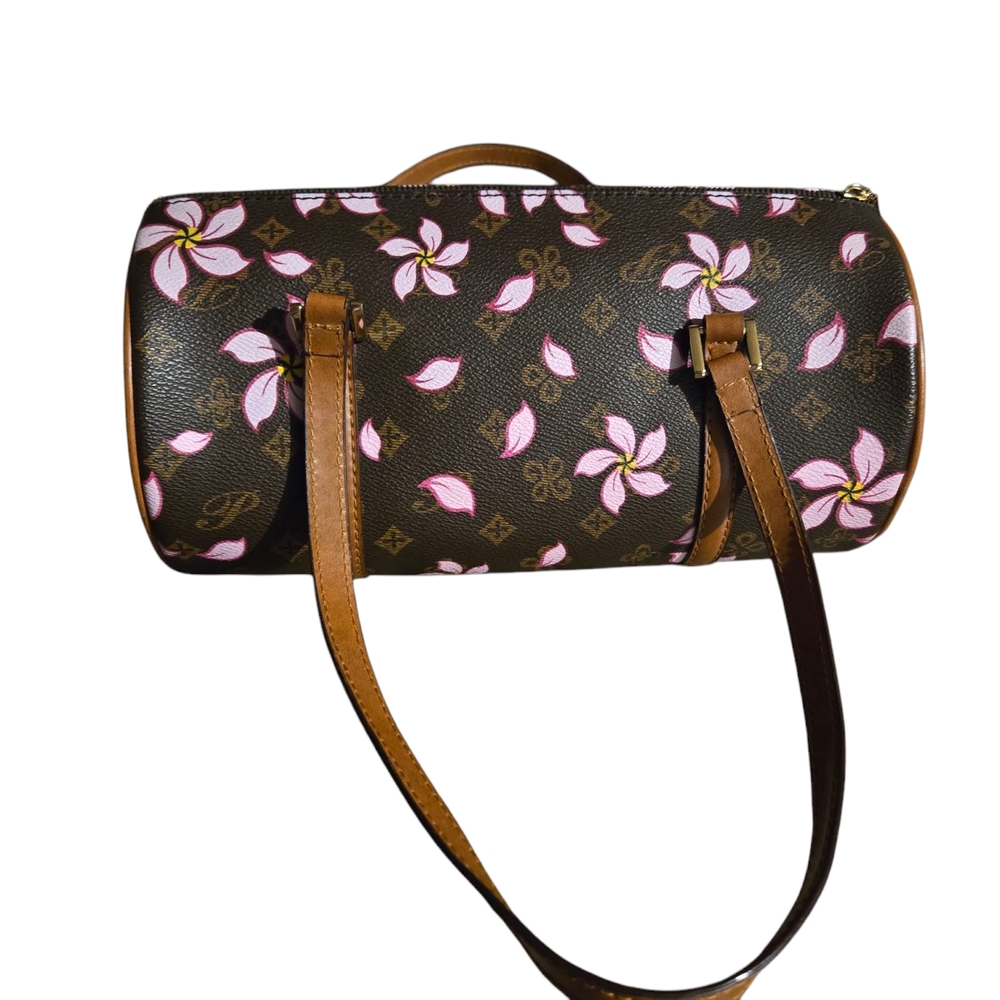 Floral Brown Designer Handbag